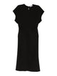 Patrizia Pepe Fluid Midi Dress In Twill