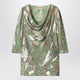 Valentino Green Printed Lurex Shirt