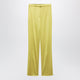 Valentino Garavani Avocadocolored Trousers In Shiny Silk Blend