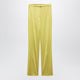 Valentino Avocado-Colored Trousers In Shiny Silk Blend
