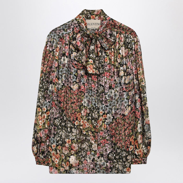 Valentino Silk Blouse With Floral Print