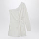 Valentino Ivory One-Shoulder Top In Couture Cady