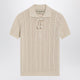 Valentino Garavani Ivory Cotton Knit Polo Shirt