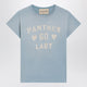 Valentino Light Blue Panther Lady T-Shirt