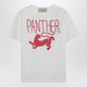 Valentino Ivory T-Shirt With Panther Print