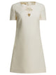 Valentino White Virgin Wool Silk Dress