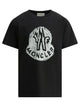 Moncler Kids Black Cotton T-Shirt