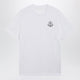 Moncler White Cotton Jersey T-Shirt With Logo Patch