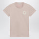 Moncler Pink Tshirt With Logo Embroidery