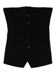 Patrizia Pepe Crepe Bustier With Buttons