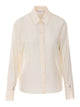Patrizia Pepe Shiny Ivory Shirt