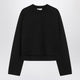 Moncler Genius Black Sweatshirt With Asymmetric Hem