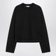 Moncler X Edward Enninful Black Sweatshirt With Asymmetric Hem
