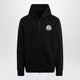 Moncler Black Cotton Hoodie With Logo