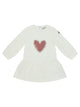Moncler Kids White Cotton Blend Dress