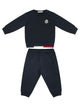 Moncler Kids Black Cotton Tracksuit Set