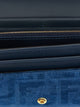 Fendi Chain Continent Denim Flock Ff