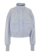 Patrizia Pepe Grey Zip Up Hoodie