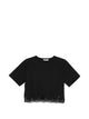 Patrizia Pepe Patrizia Pepe Cropped Lace T-Shirt
