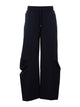 Patrizia Pepe Black Polyester Viscose Elastane Pants