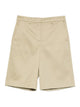 Patrizia Pepe Beige Cotton Bermuda Shorts