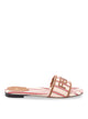 Fendi Multicolour Cotton Calfskin Sandals