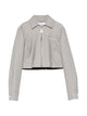 Patrizia Pepe Patrizia Pepe Pinstripe-Pattern Cropped Jacket