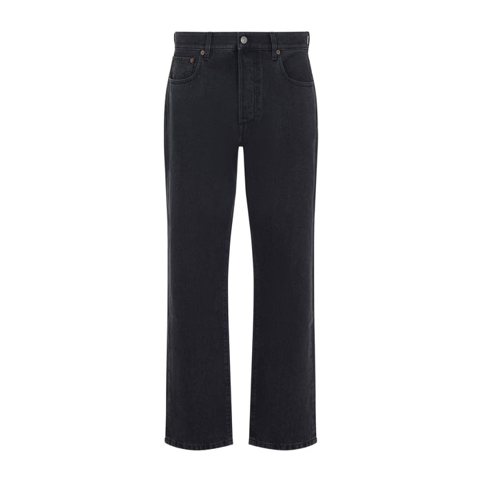 Valentino Black Cotton Denim 5 Pockets