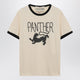 Valentino Butter-Colored T-Shirt With Panther Print