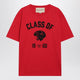 Valentino Red Tshirt With Panther Print