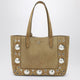 Valentino Garavani Medium Nellcôte Tote Bag In Havana Suede