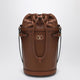 Valentino Garavani Brown Basket Bag With Golden Logo