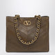 Valentino Garavani Laseine Shopping Bag In Tundra Green