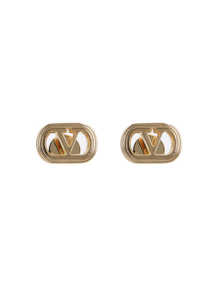 Valentino Garavani Ovalette Earrings In Metal