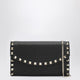 Valentino Garavani Elegant Black Leather Coin Purse With Studs