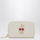 Valentino Garavani Ivory Cherryfic Zip-Around Wallet