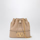 Valentino Garavani Pink Leather Vlogo Signature Mini Hobo Bag