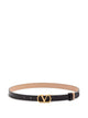 Valentino Garavani Nero Rose Sand Reversible Belt
