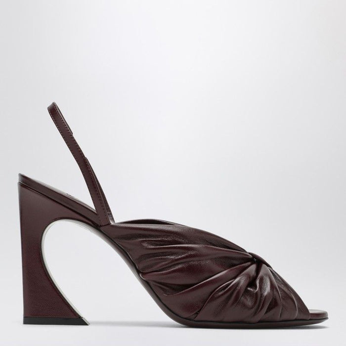 Fendi Arco Slingbacks Plum