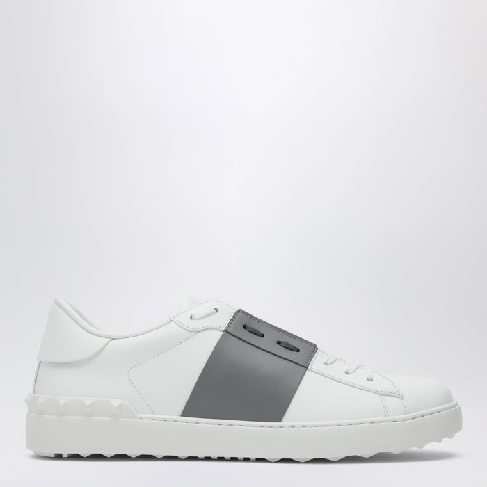 Valentino Garavani White/Dark Steel Open Sneakers