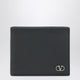 Valentino Garavani Black Vlogo Signature Bi-Fold Wallet