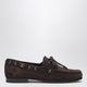 Valentino Garavani Brown Suede Lace-Up Loafers