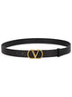 Valentino Garavani Black Leather Belt