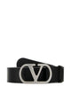 Valentino Garavani Black Calf Leather Belt