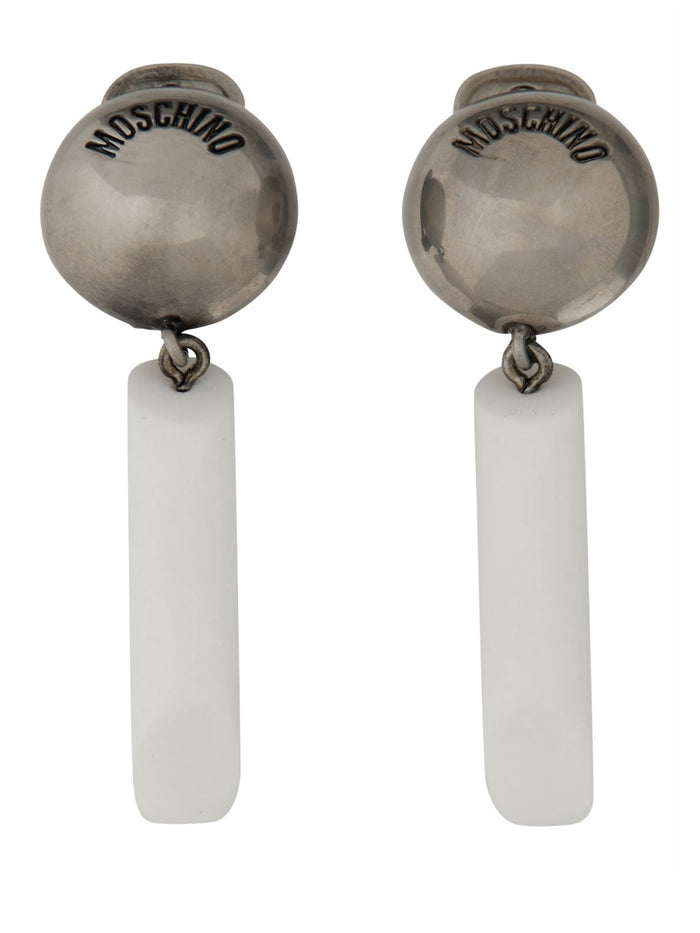 Moschino Couture Earrings Logo