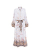 Zimmermann "Luna" Button Midi Dress