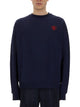 Family First Sweatshirt With Heart Embroidery