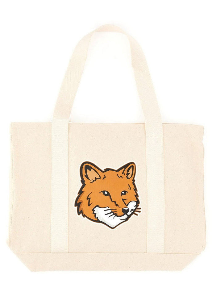 Maison Kitsuné Fox Head Print Bag