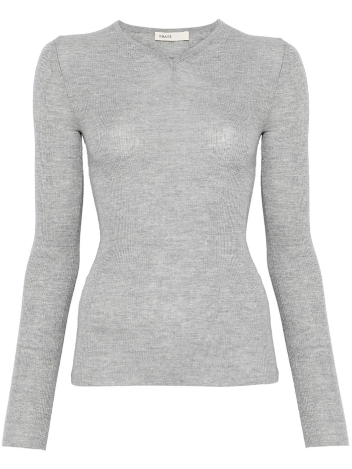 Khaite Tania Canale Gray Sweater