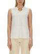 Moschino Blouse With Heart Applique